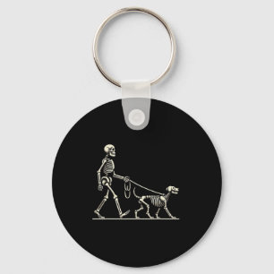 Und Hund Lazy Halloween Kostüm Funny Skull Pet Schlüsselanhänger