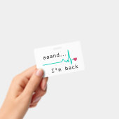 Und ich bin wieder da, Überlebende eines Herzinfar Ausweis (Handheld)