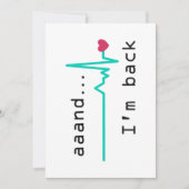 Und ich bin wieder da, Überlebende von Herzattacke Einladung (Vorderseite)