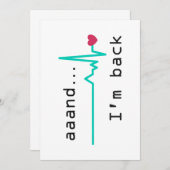 Und ich bin wieder da, Überlebende von Herzattacke Einladung (Vorne/Hinten)