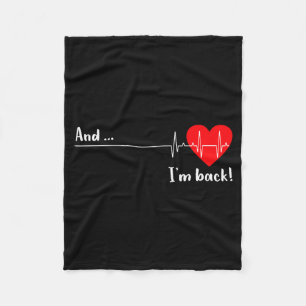 Und ich bin zurück Ekg Herzschlag für Kardiologe H Fleecedecke