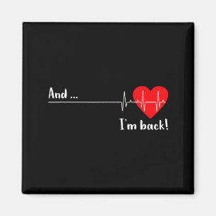 Und ich bin zurück Ekg Herzschlag für Kardiologe H Magnet