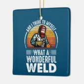 Und ich denke an mich, was für ein wunderbares Wel Keramikornament (Links)