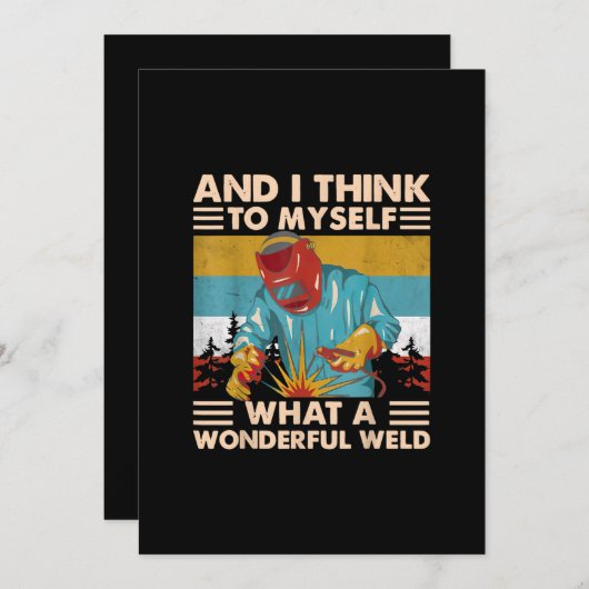 Und ich denke für mich, was für ein wunderbarer We Ankündigung (Vorne/Hinten)