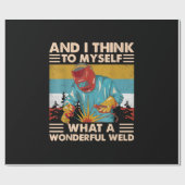 Und ich denke für mich, was für ein wunderbarer We Geschenkpapier (Flach)