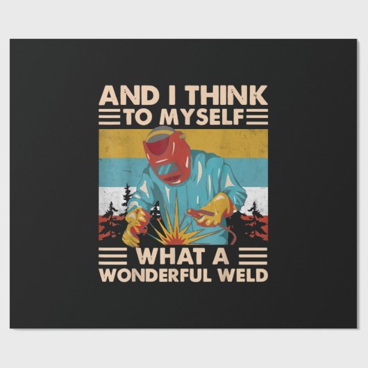 Und ich denke für mich, was für ein wunderbarer We Geschenkpapier (Flach)