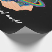 Und ich denke mir, was für eine wunderbare Welt Geschenkpapier (Ecke)