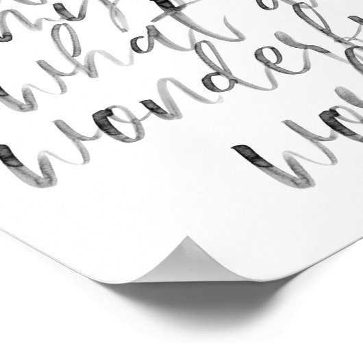 Und ich denke mir, was für eine wunderbare Welt Poster (Ecke)