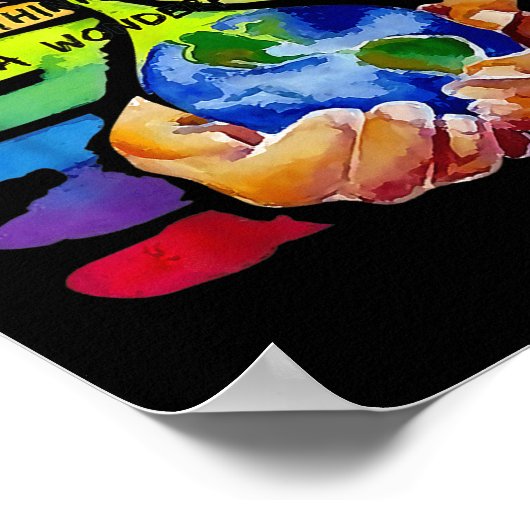 Und ich denke mir, was für eine wunderbare Welt Poster (Ecke)