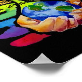 Und ich denke, was für eine wunderbare Welt Erde Poster (Ecke)