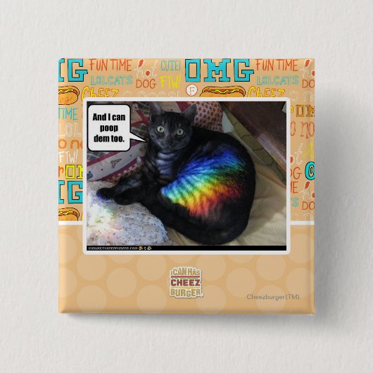 Und ich kann das auch gekackt haben. button (Vorderseite)