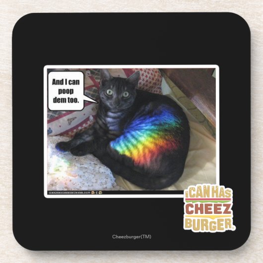 Und ich kann DM auch kacken Getränkeuntersetzer (Vorderseite)