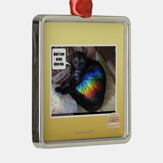 Und ich kann DM auch kacken Ornament Aus Metall (Rechts)