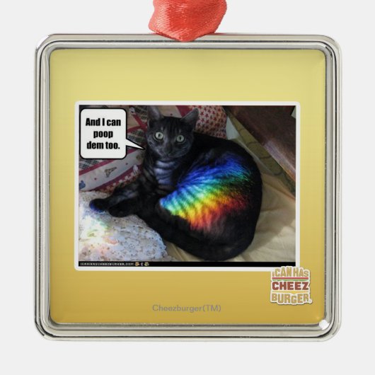 Und ich kann DM auch kacken Ornament Aus Metall (Vorne)