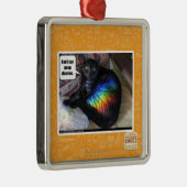 Und ich kann DM auch kacken Silbernes Ornament (Rechts)