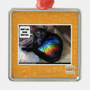 Und ich kann DM auch kacken Silbernes Ornament