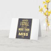 Und ich vermisse dich noch mehr, als du mich verfe karte (Gelbe Blume)