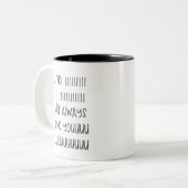 Und ich werde immer Liebe Sie niedliches Zweifarbige Tasse (Vorderseite Links)