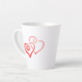 Und ich werde Sie immer Liebe geben Milchtasse (Linke Ecke)