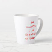 Und ich werde Sie immer Liebe geben Milchtasse (Rechte Ecke)