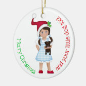 Und Ihr kleiner Hund auch!  Dorothy Keramikornament (Links)