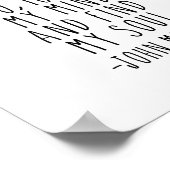 Und in den Wald gehe ich, John Muir Zitat Poster (Ecke)