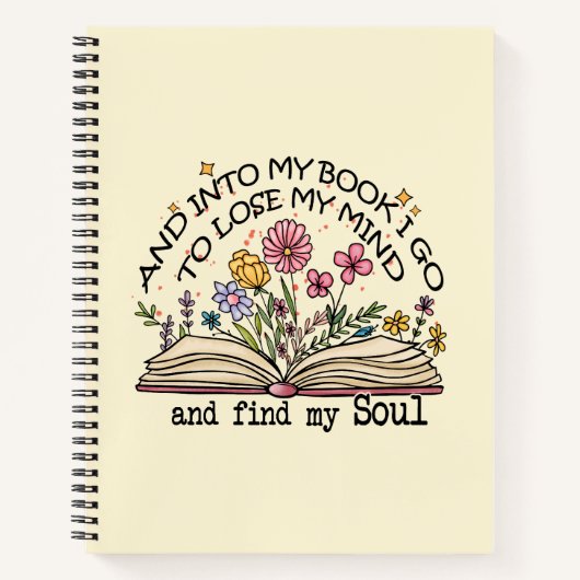 Und in mein Buch I Go - Blumenbuch Lover (Vorderseite)