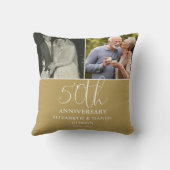 Und jetzt 2 Foto 50. Hochzeitstag Kissen (Rückseite)