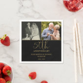 Und jetzt 2 Foto 50. Hochzeitstag Serviette (Beispiel)