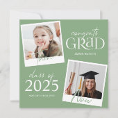 Und jetzt | 2 Foto Abschluss Ankündigung (Vorderseite)