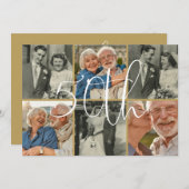 Und jetzt 6 Foto 50. Hochzeitstag Einladung (Vorne/Hinten)