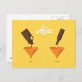 Und jetzt: Beer Pong Postkarte (Vorne/Hinten)