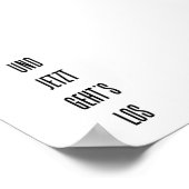 Und jetzt geht's los - poster (Ecke)