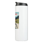 Und jetzt lasse ich die Hammerfrau mit dem Fahrrad Thermosbecher (Nach rechts gedreht)