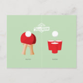 Und jetzt: Ping Pong Postkarte (Vorderseite)