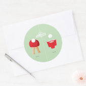 Und jetzt: Ping Pong Runder Aufkleber (Umschlag)