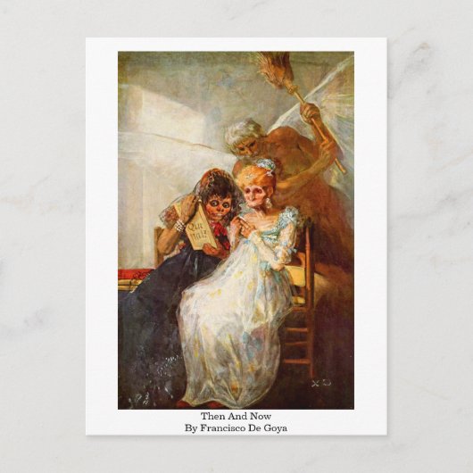 Und jetzt von Francisco De Goya Postkarte (Vorderseite)