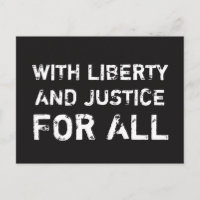 ...UND JUSTIZ FÜR ALLE Soziale Gerechtigkeit Postc