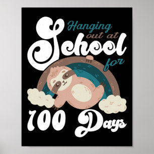 Und Kinder, die 100 Tage in der Schule verharren Poster