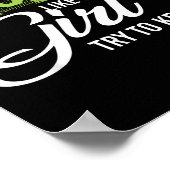 Und Like A Girl Try To Keep Up Workout Poster (Ecke)