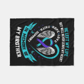 Und Lila in Erinnerung an meinen Bruder Suizid Awa Fleecedecke (Vorderseite (Horizontal))