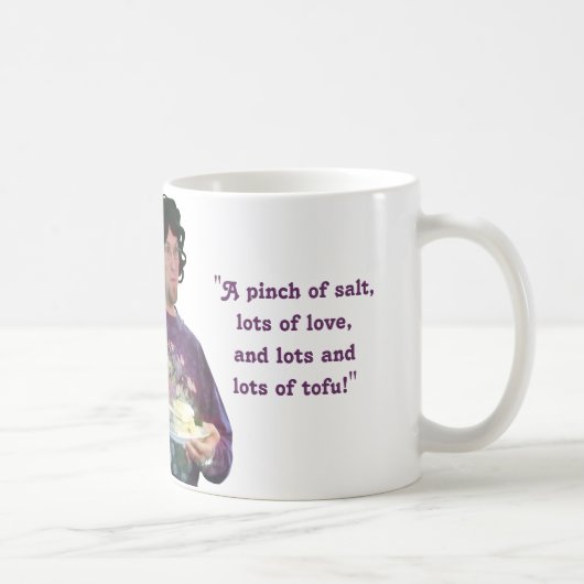 "… Und Lose und Lose des Tofus" Kaffeetasse (Rechts)