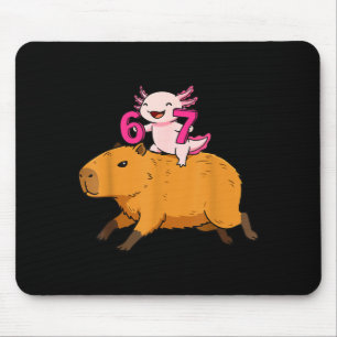 Und lustige sechs sieben Kawaii Axolotl Capybara Mousepad