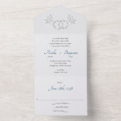 Und mein geliebtes All in einem jüdischen Hochzeit All In One Einladung (Innen Boden)