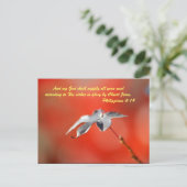 Und mein Gott wird alle eure Bedürfnisse gemäß Postkarte (Stehend Vorderseite)