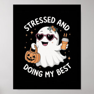 Und mein schönster lustiger Ghost Halloween-Kaffee Poster