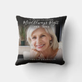 Und Mrs Right Fun 2 Foto Jahrestag Kissen (Rückseite)