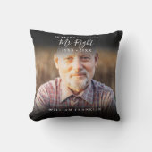 Und Mrs Right Fun 2 Foto Jahrestag Kissen (Vorderseite)