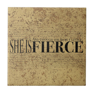 Und obwohl sie aber wenig ist, ist sie heftig fliese