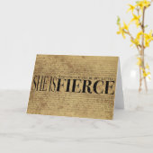 Und obwohl sie aber wenig ist, ist sie heftig karte (Gelbe Blume)